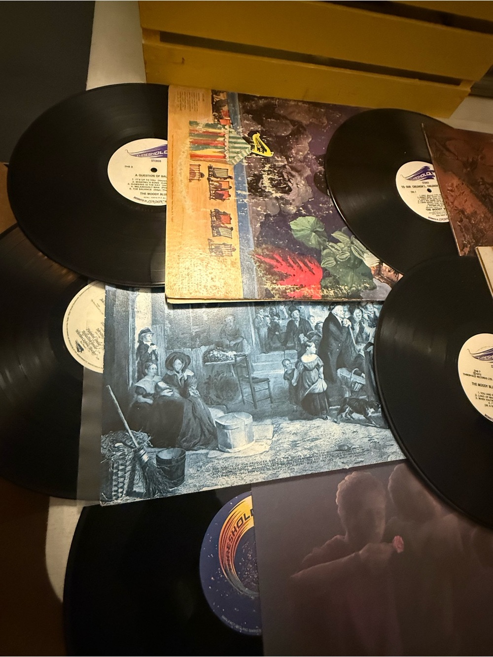 5 Record Lot The Moody Blues Vinyl Collection - Lot of 5 LP Records